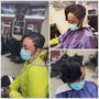 Women's Cut defined cut (barber style)