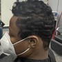 Short hair natural comb twist