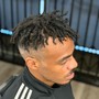 Men's Twists or Box Braids (Partial Head)