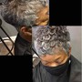 Horsetail Ponytail on relaxer hair