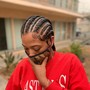 Small 2 layers cornrows