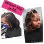 Relaxed hair shampoo and style