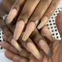 French tip/ tri color Dezignz on all fingers