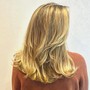 Ombre Color process, short hair