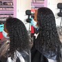 Afro texture extension hair thermal styling  2