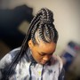 Med knotless braids