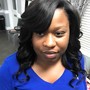 Pin Curl Natural hair after blow out