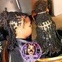 Loc Style ( up do , two strand twists , braids)