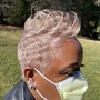 Silk Wrap on relaxer hair