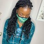 Crocheted individual faux locs