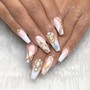 4 Detailed Nail Designs (2 Nails On Each Hand)