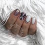 4 Detailed Nail Designs (2 Nails On Each Hand)