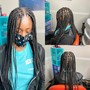 Medium Tribal/Fulani/Feed-ins+Half Sew-in