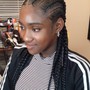 2 Women’s feed-in/stitch braids