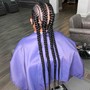 Small Knotless Braids Waist Length