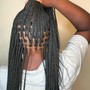 Small Knotless Braids Shoulder Length