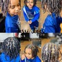 Kids Large Knotless Braids (mid back)7 &amp; under