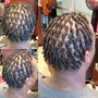 Loc Updo style