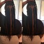 Knotless Boho Waist Length  Braids