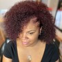 Blow Dry and Flat Iron on Relaxed Hair