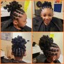 Mohawk Updo (natural hair)