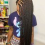 Natural hair braided