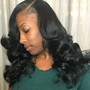 Full Sew In, take down,and wash, cut, style