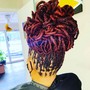 Bantu Knots with weave