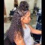 Wash and curl naturall hair