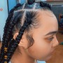 2 French braids