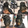 Large knot less braids