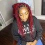 Knotless JUMBO box braids (waist length)