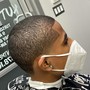 Straight razor face shave w/hot towel