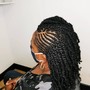 Jumbo Box Braids. Mid-Back