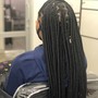 Color braiding hair