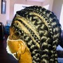 Basic Cornrows (straight back) 6 or more braids