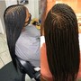 Box Braids waist length