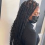 Large Knotless Braids 20” (bra length)