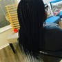 small boxbraids mid back