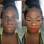 Glitter Glam Full Face Makeup Application