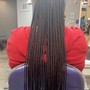 Large Knotless Braids