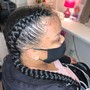 2 feed in Cornrows with extensions