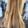 Root touch up with blow dry