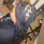 Short knotless box braids