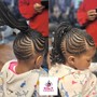 Kid's knotless Braids 5-7 years old Medium size