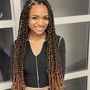 Large Knotless Goddess Braids