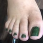 Green Manicure + Pedicure