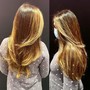 Partial Highlights Long hair