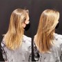 Long hair Shampoo cut, blow dry