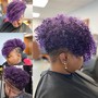 Pixie cut Perm and style